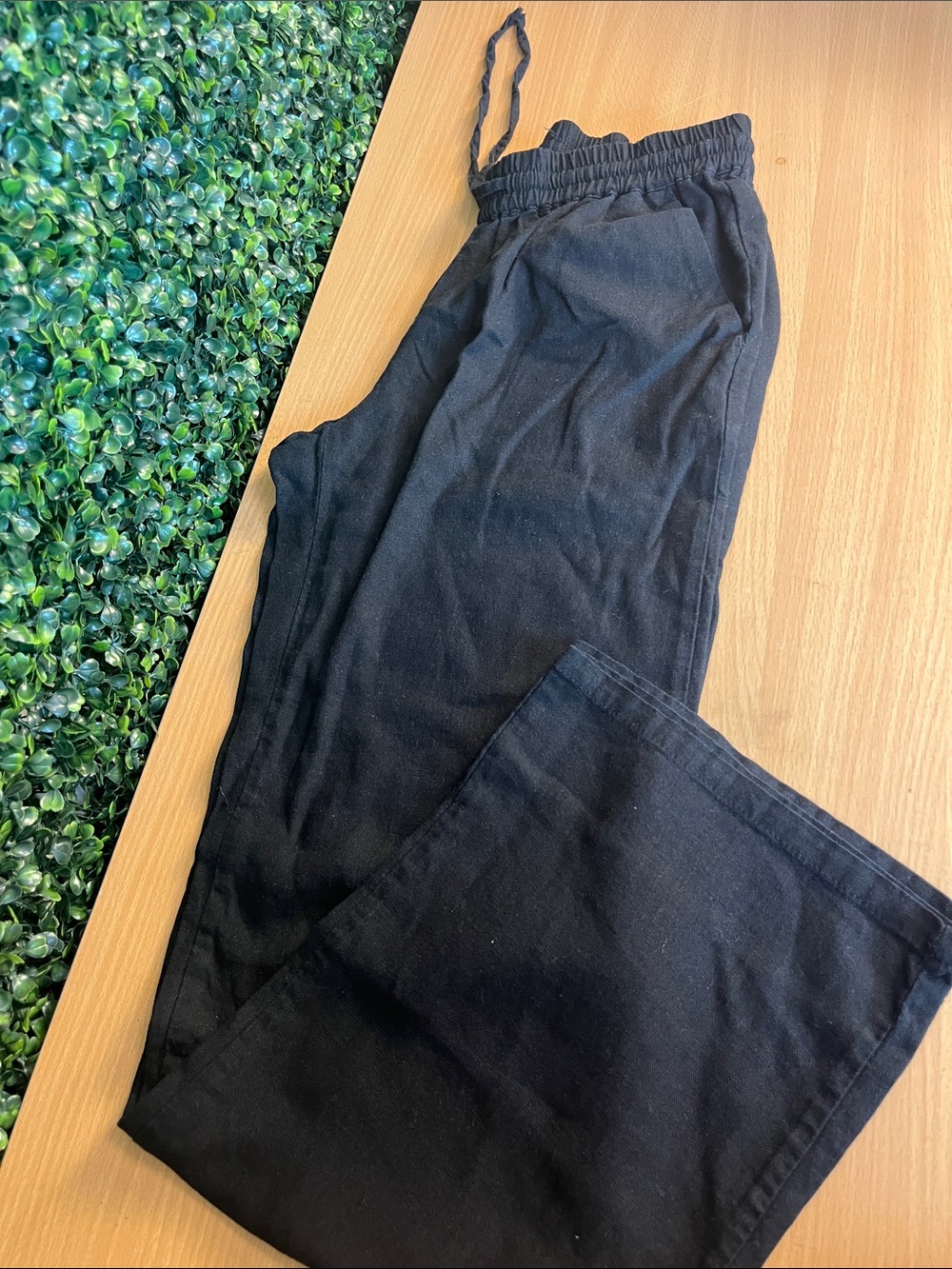 Love Tree Black Drawstring Jogger Pants
